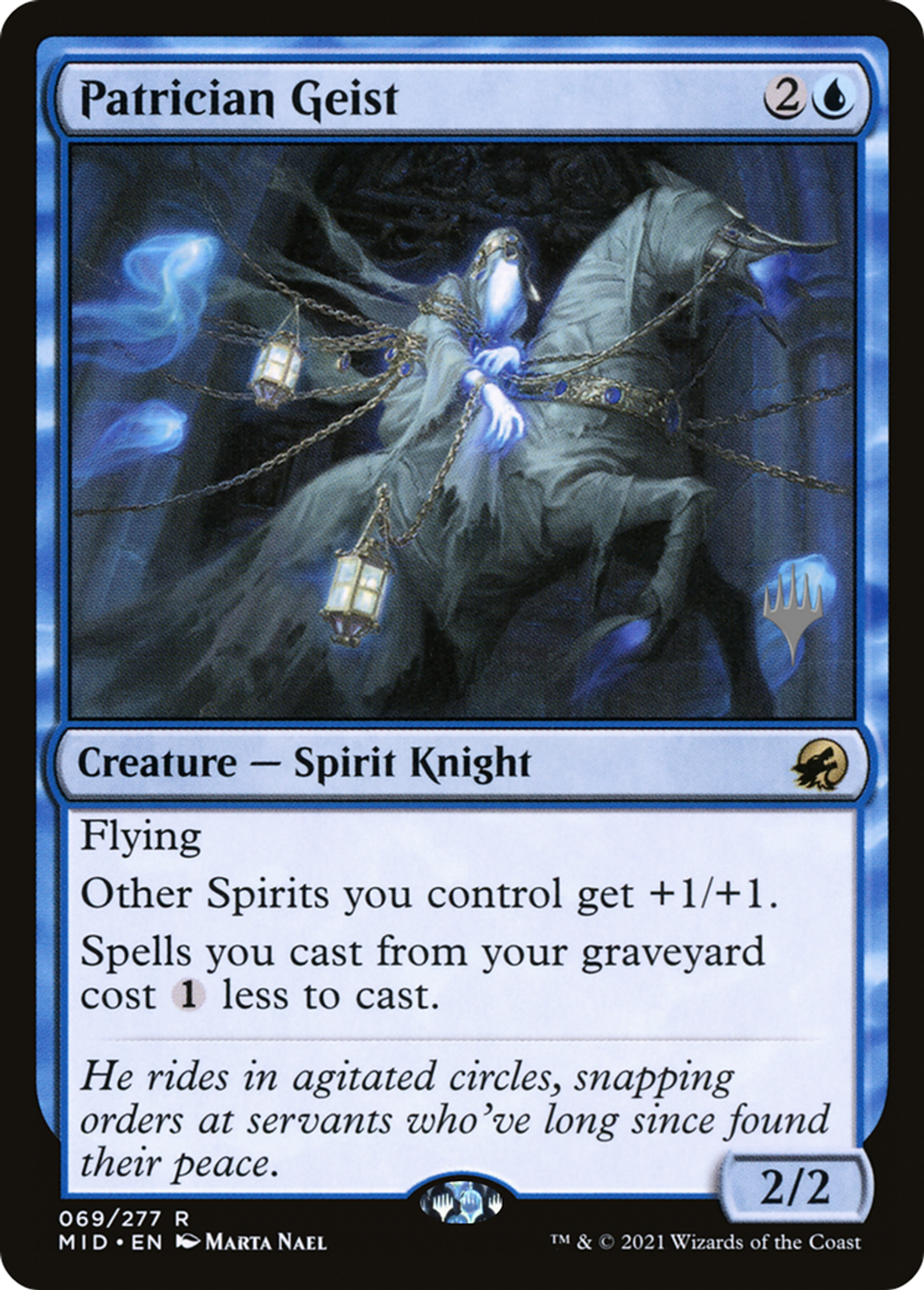 Patrician Geist — Innistrad: Midnight Hunt Promos — Magic: The Gathering