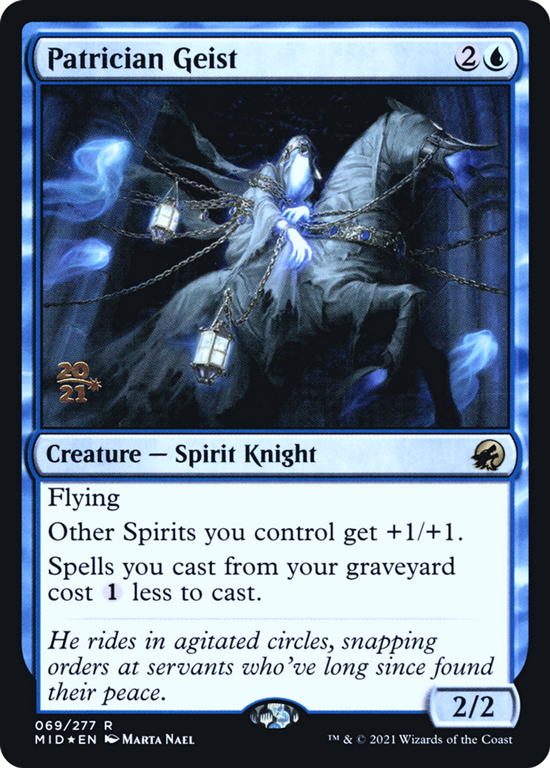 Patrician Geist — Innistrad: Midnight Hunt Promos — Magic: The Gathering