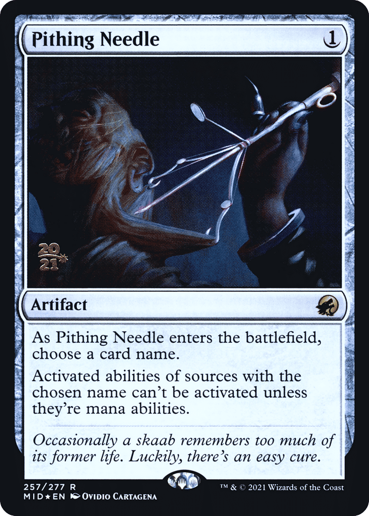 Pithing Needle — Innistrad: Midnight Hunt Promos — Magic: The Gathering