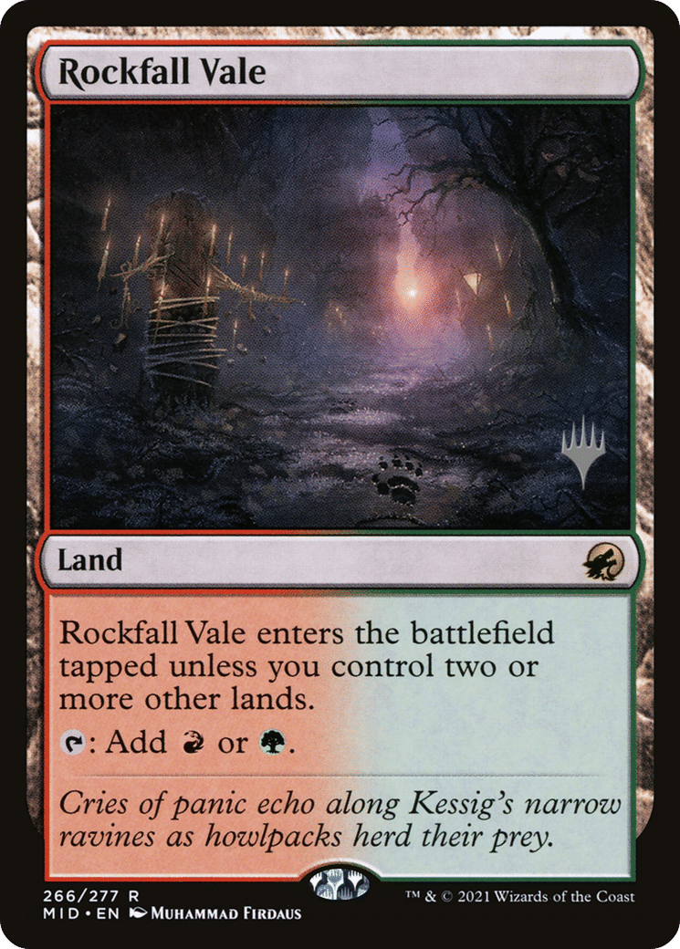 Rockfall Vale — Innistrad: Midnight Hunt Promos — Magic: The Gathering