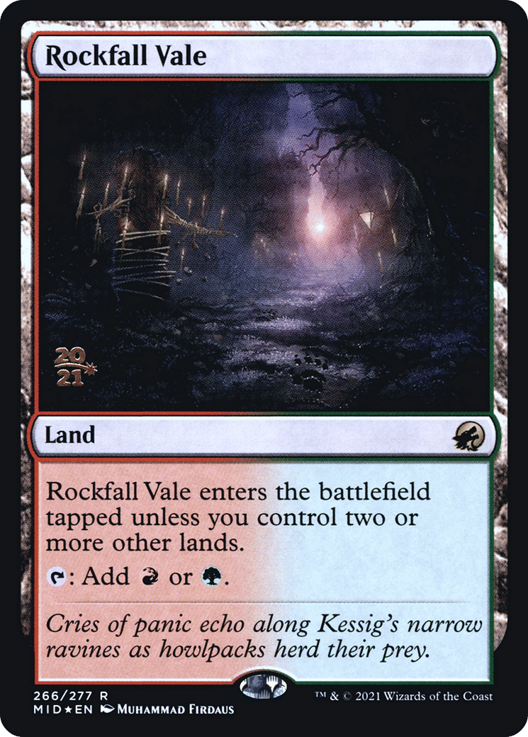 Rockfall Vale — Innistrad: Midnight Hunt Promos — Magic: The Gathering