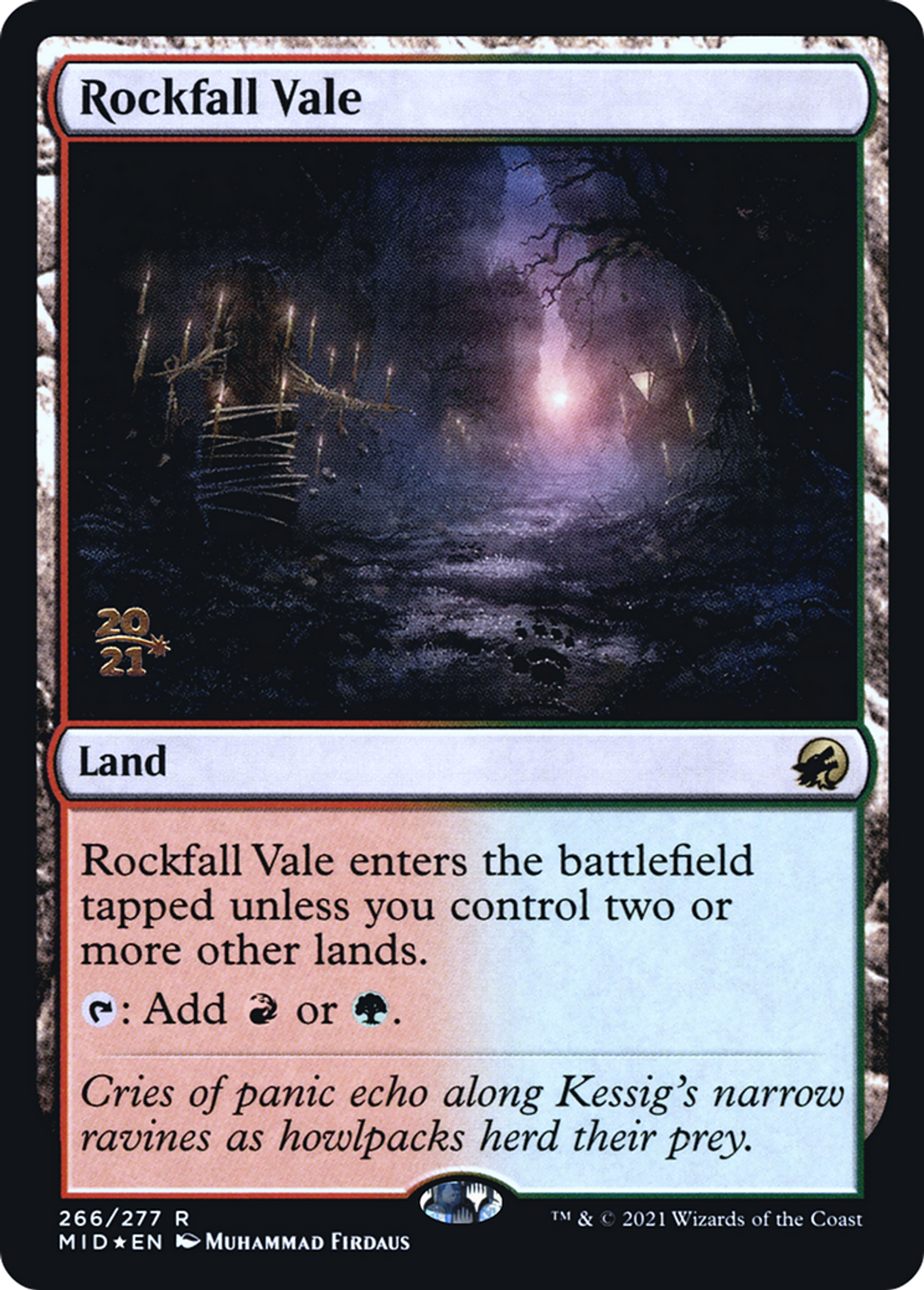 Rockfall Vale — Innistrad: Midnight Hunt Promos — Magic: The Gathering