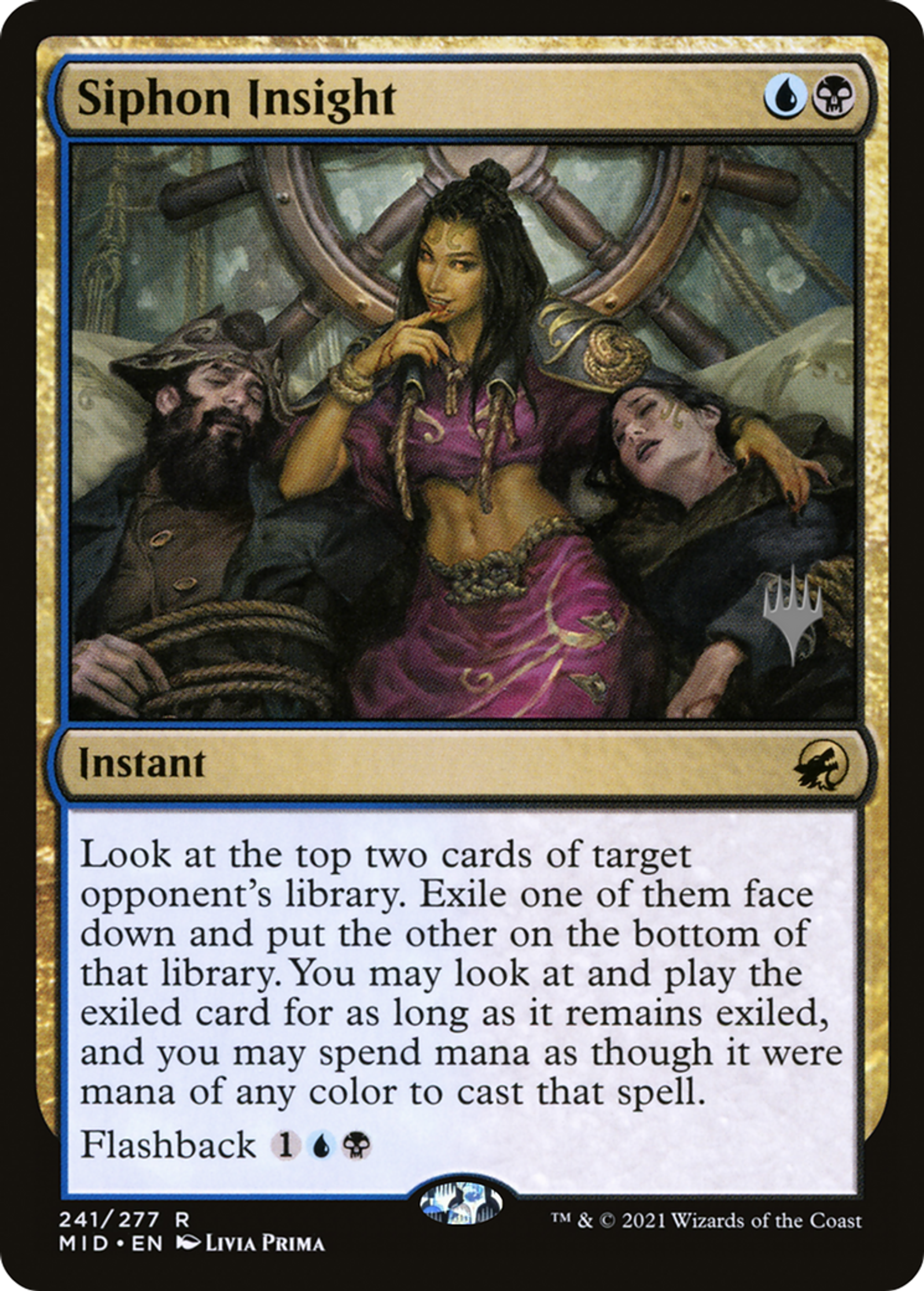 Siphon Insight — Innistrad: Midnight Hunt Promos — Magic: The Gathering