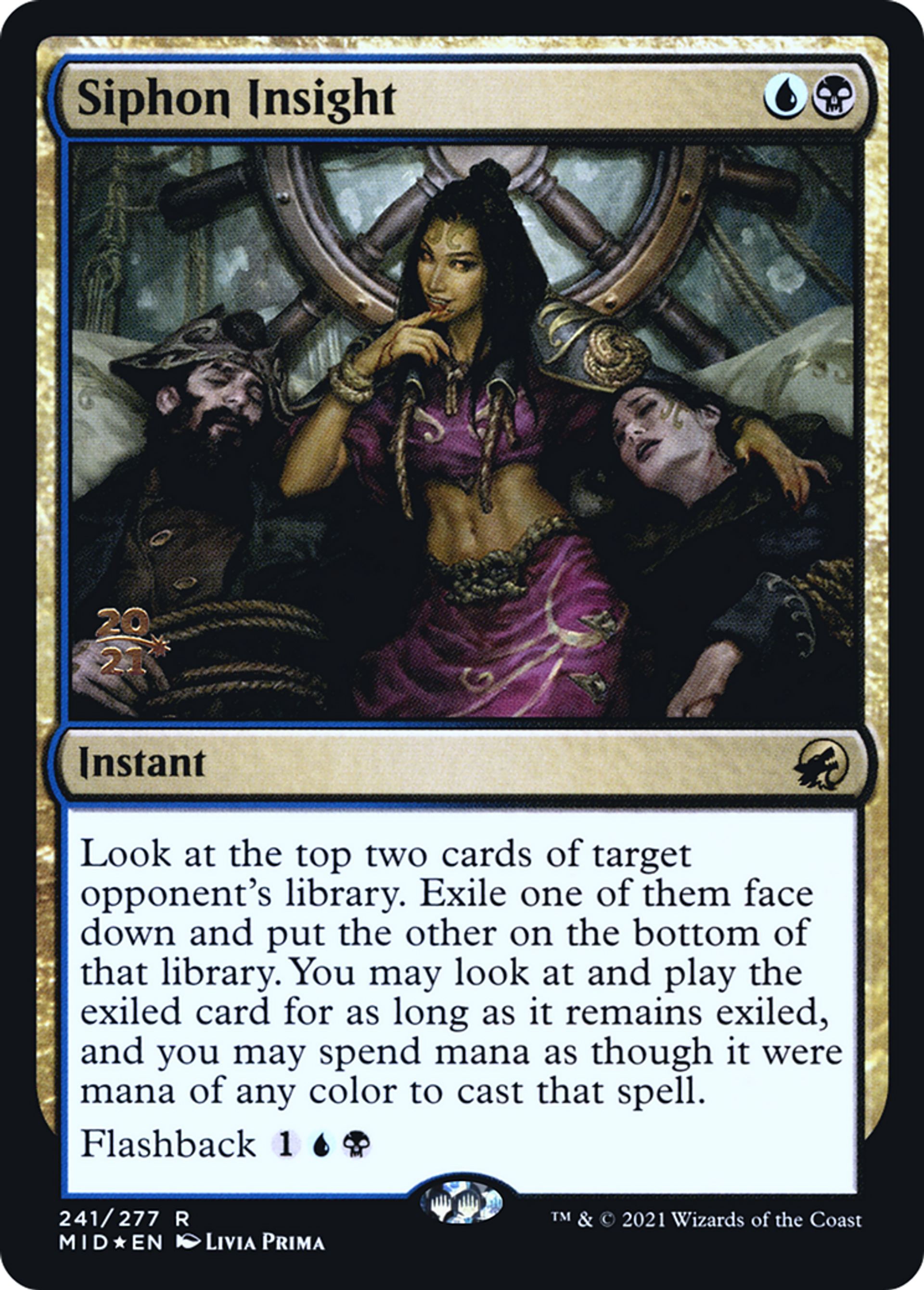 Siphon Insight — Innistrad: Midnight Hunt Promos — Magic: The Gathering