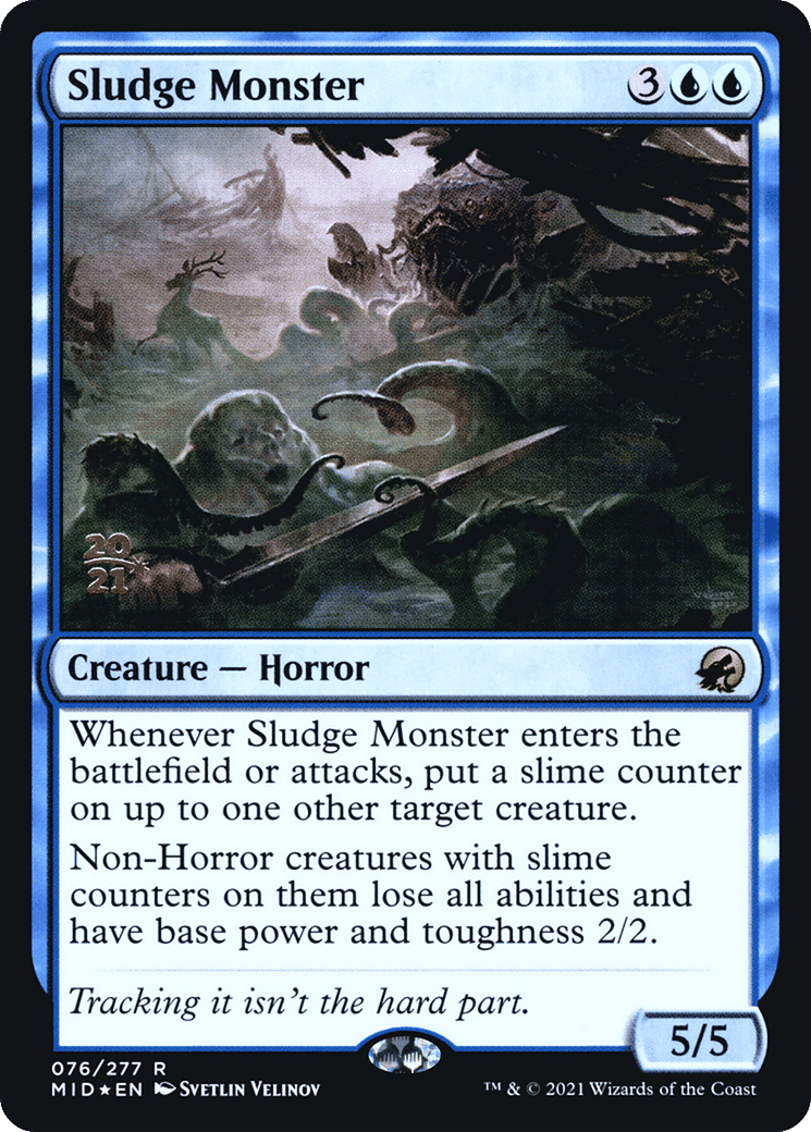 Sludge Monster — Innistrad: Midnight Hunt Promos — Magic: The Gathering