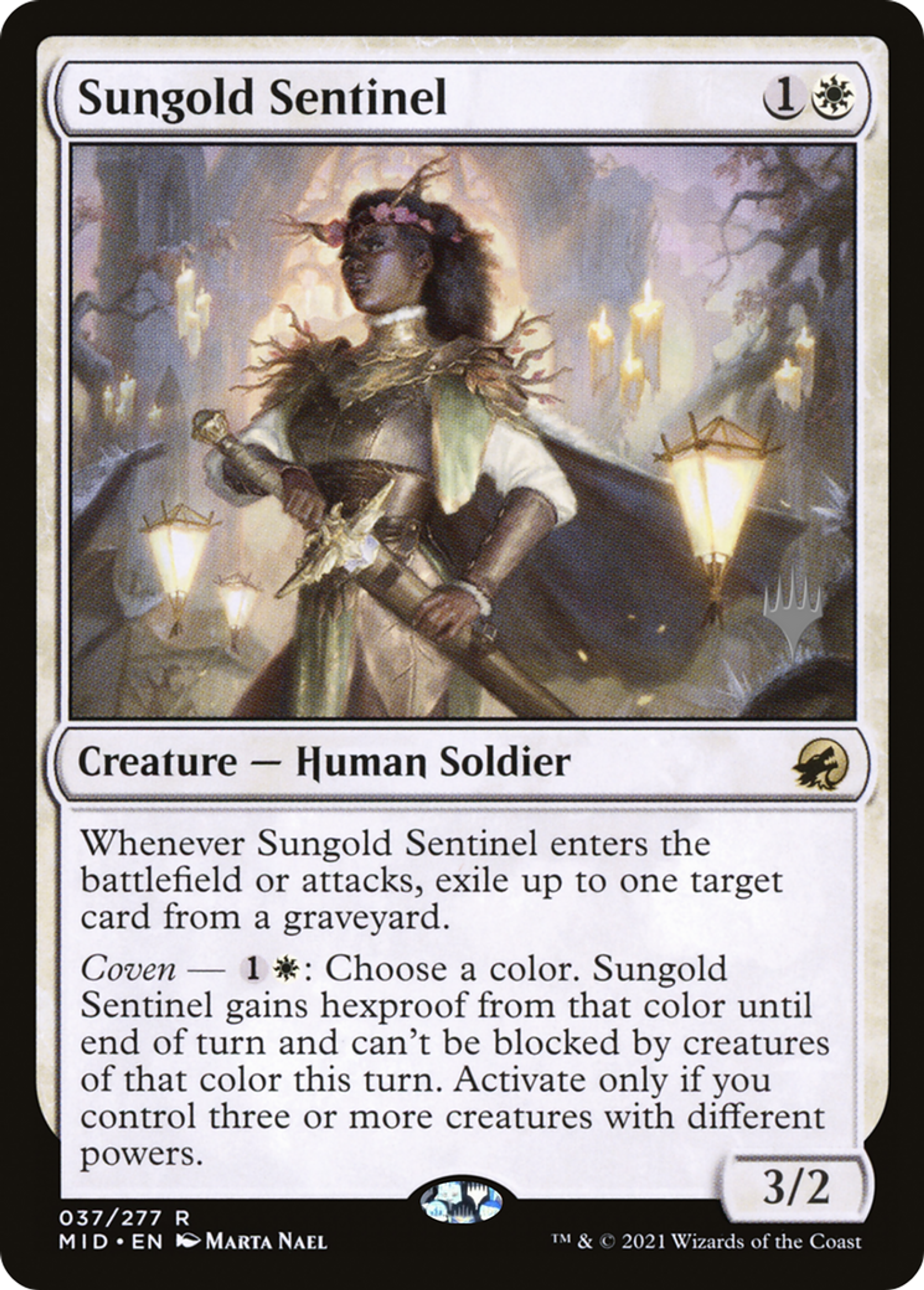 Sungold Sentinel — Innistrad: Midnight Hunt Promos — Magic: The Gathering