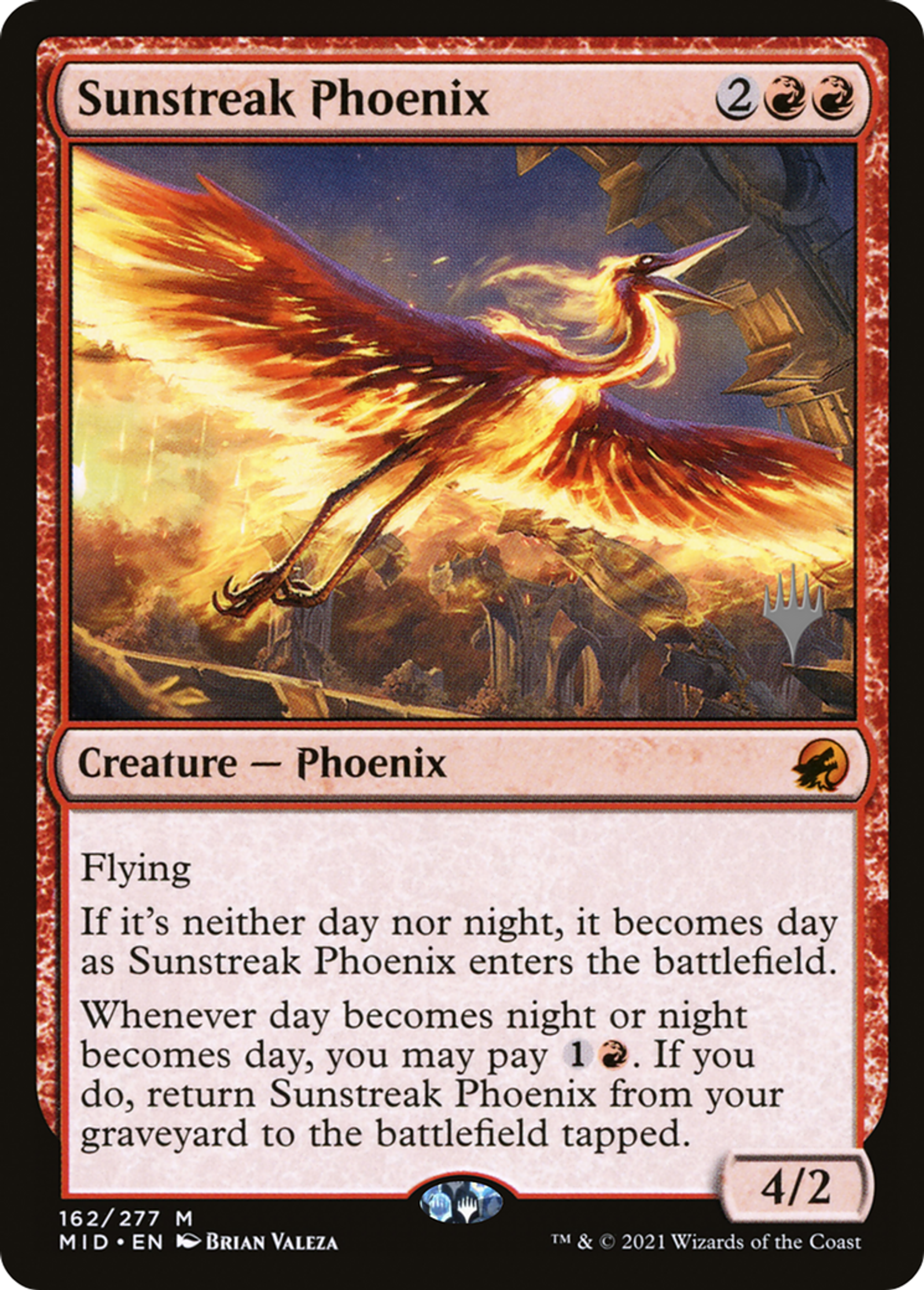Sunstreak Phoenix — Innistrad: Midnight Hunt Promos — Magic: The Gathering