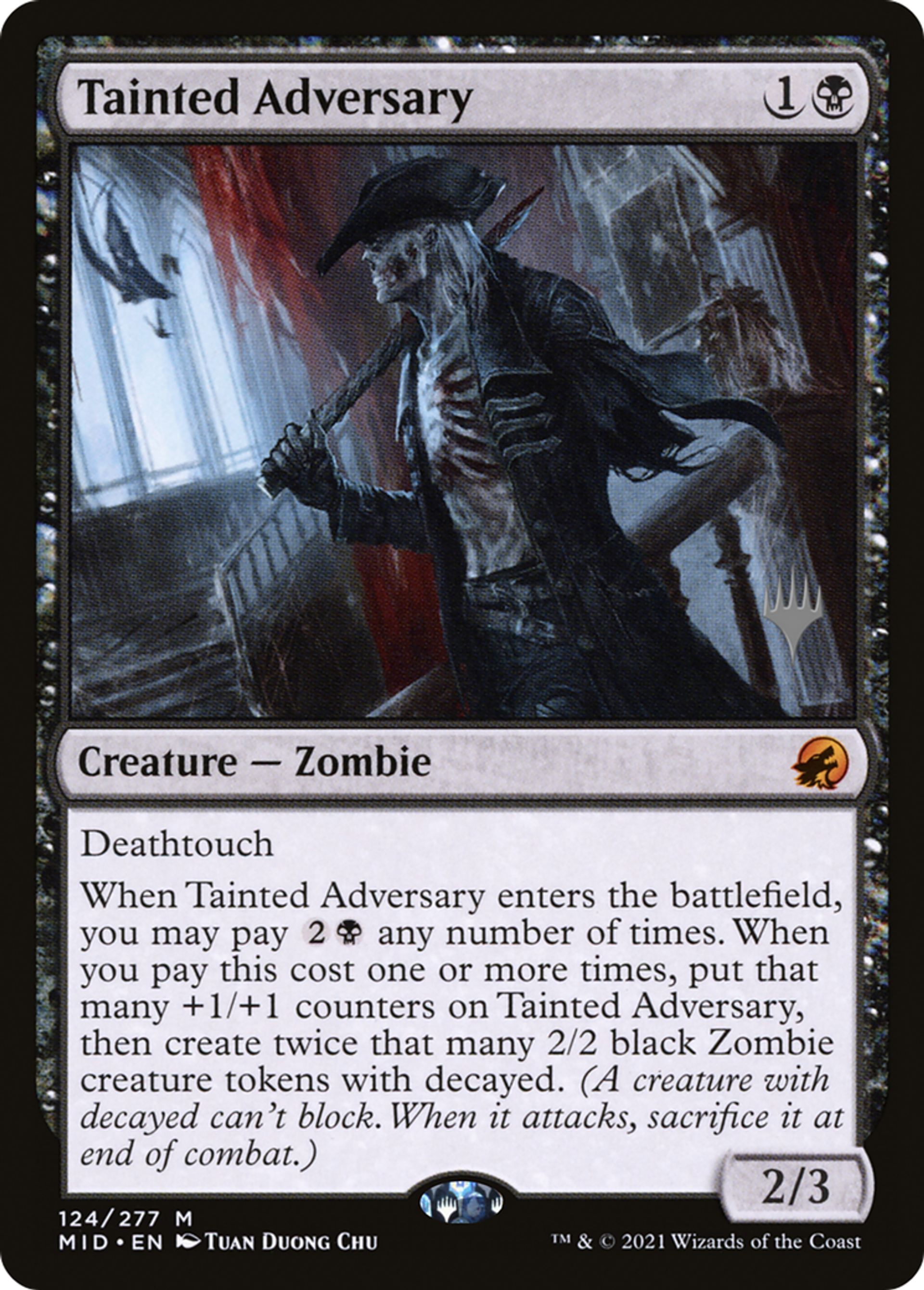 Tainted Adversary — Innistrad: Midnight Hunt Promos — Magic: The Gathering