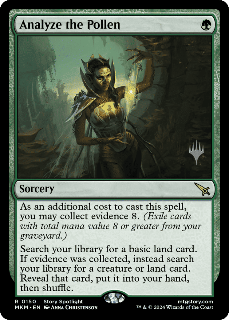 Analyze the Pollen — Murders at Karlov Manor Promos — Magic: The Gathering