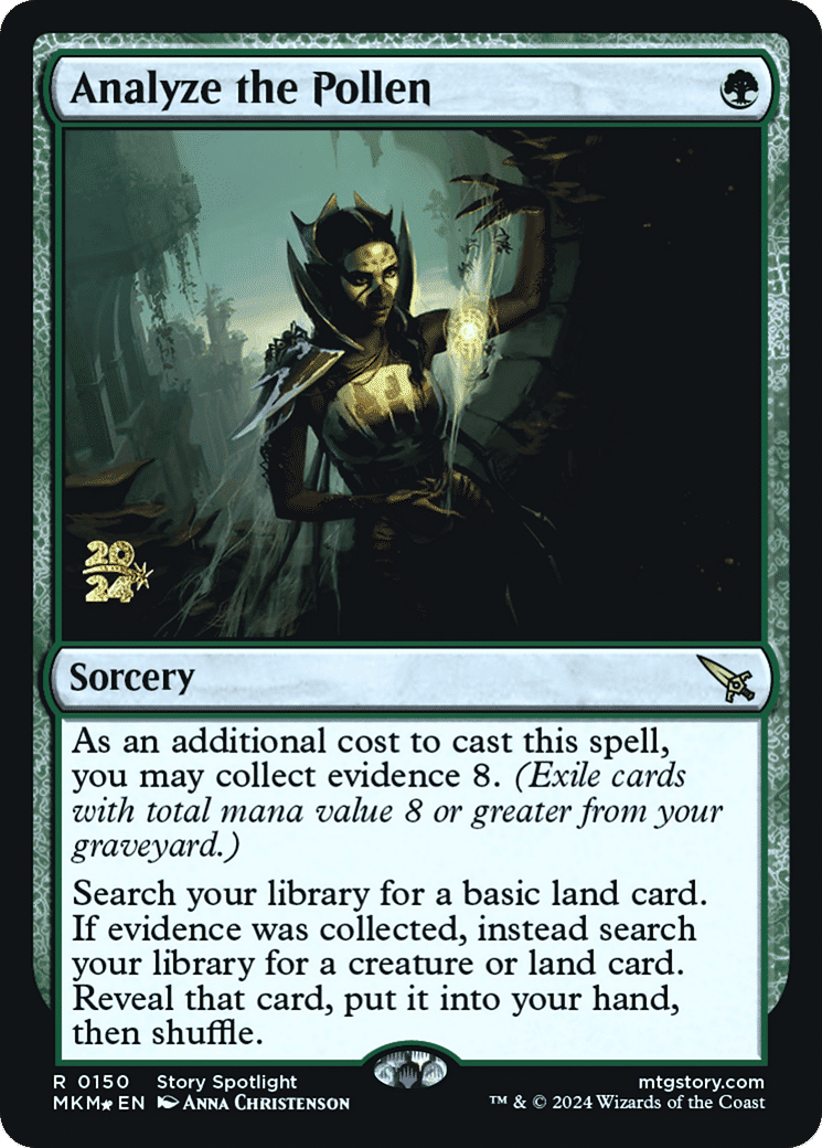 Analyze the Pollen — Murders at Karlov Manor Promos — Magic: The Gathering