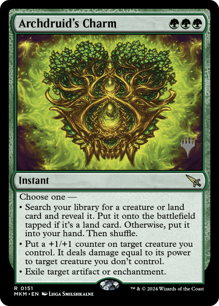Archdruid's Charm — Murders at Karlov Manor Promos — Magic: The Gathering