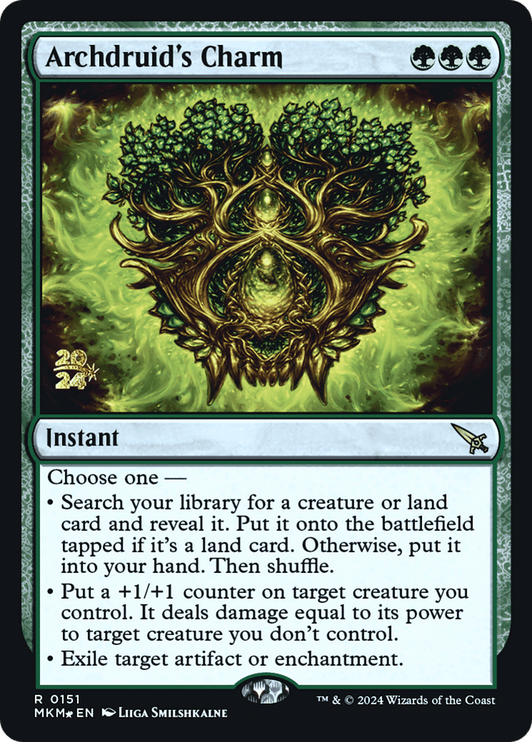 Archdruid's Charm — Murders at Karlov Manor Promos — Magic: The Gathering