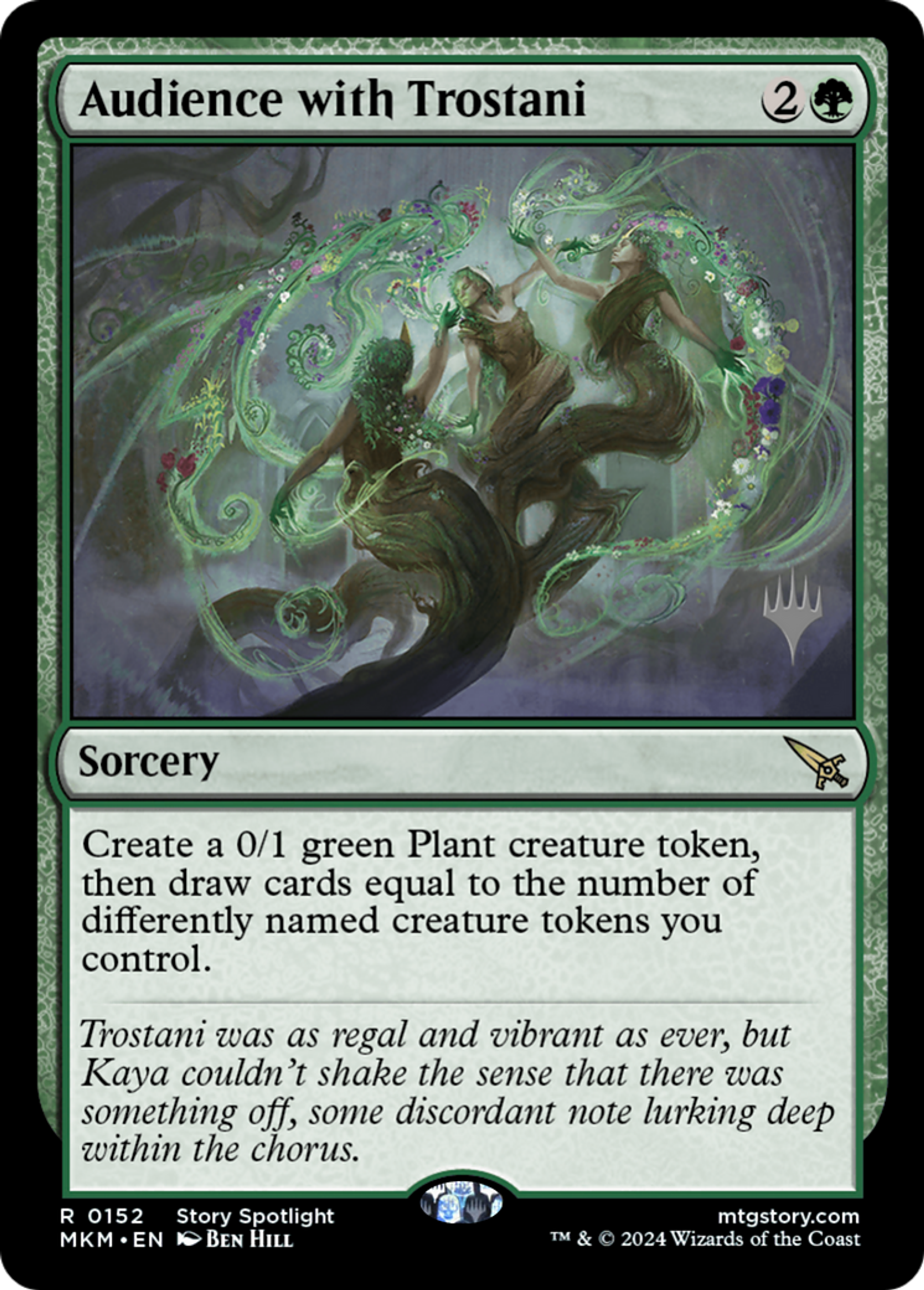 Audience with Trostani — Murders at Karlov Manor Promos — Magic: The Gathering