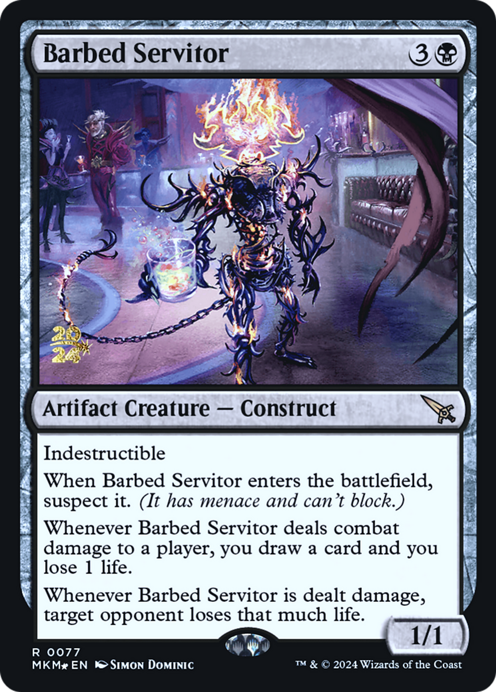 Serviteur barbelé — Murders at Karlov Manor Promos — Magic: The Gathering