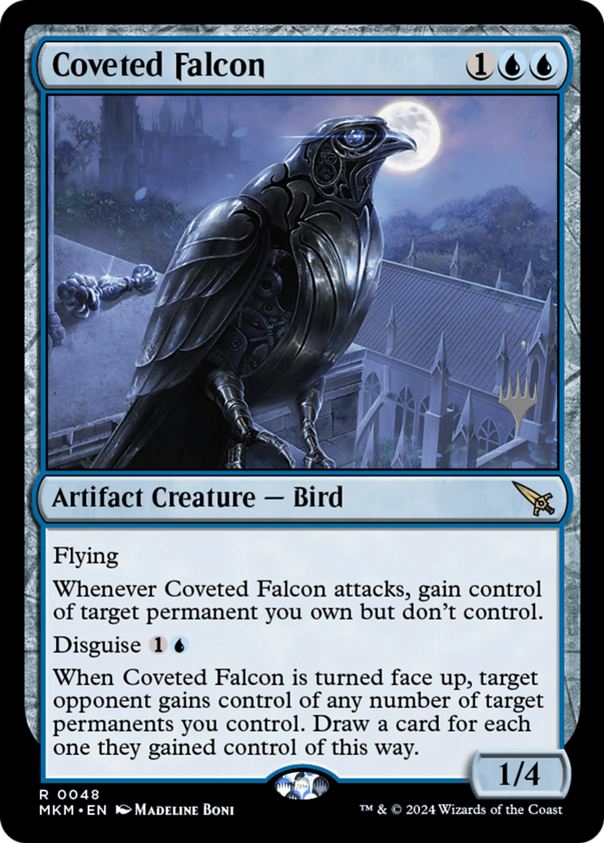 Coveted Falcon — Murders at Karlov Manor Promos — Magic: The Gathering
