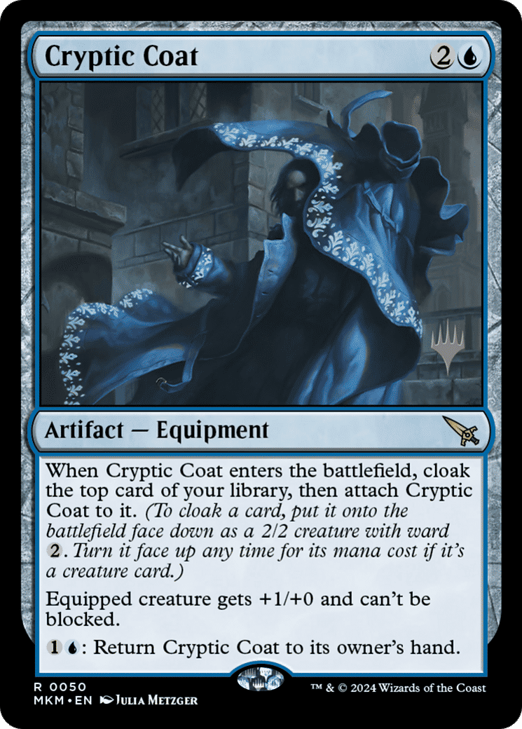 Cryptic Coat — Murders at Karlov Manor Promos — Magic: The Gathering