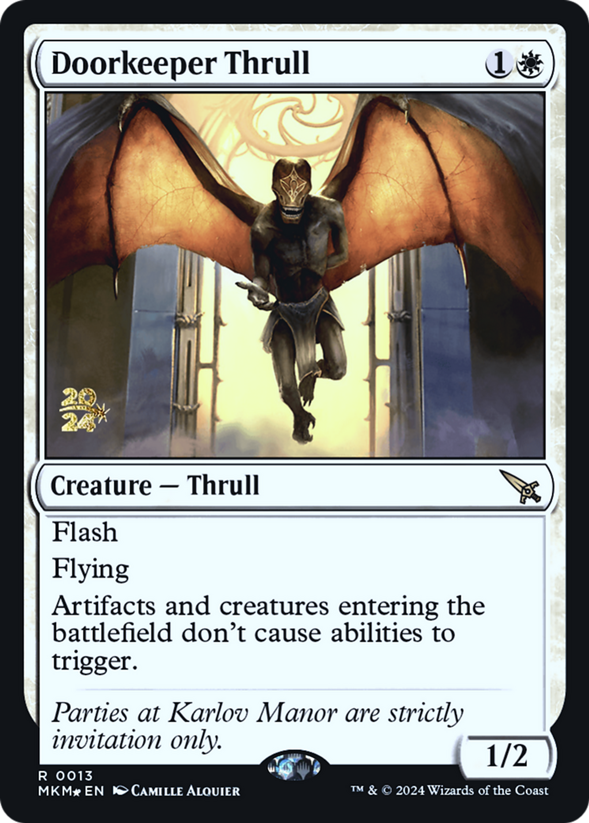 Srâne portier — Murders at Karlov Manor Promos — Magic: The Gathering