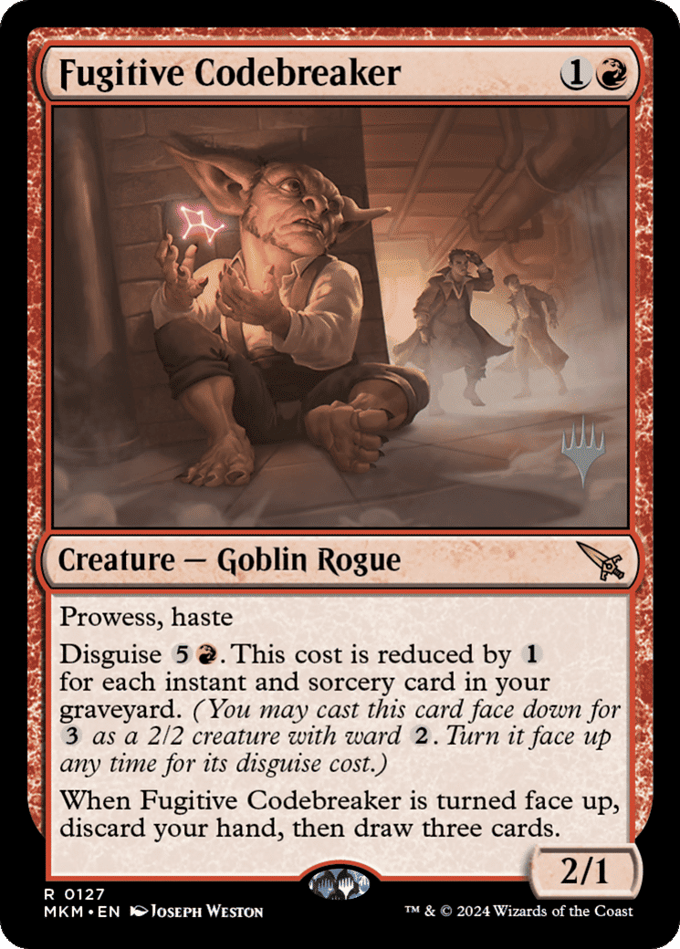 Fugitive Codebreaker — Murders at Karlov Manor Promos — Magic: The Gathering