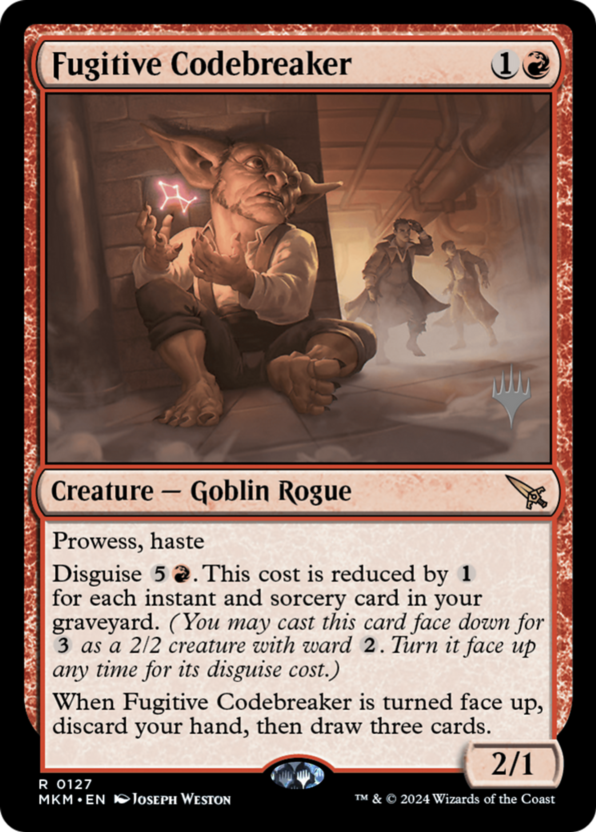 Déchiffreur de codes fugitif — Murders at Karlov Manor Promos — Magic: The Gathering