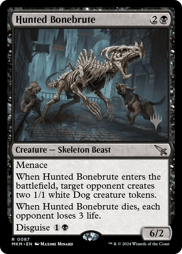 Hunted Bonebrute — Murders at Karlov Manor Promos — Magic: The Gathering