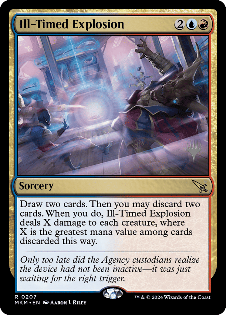 Ill-Timed Explosion — Murders at Karlov Manor Promos — Magic: The Gathering