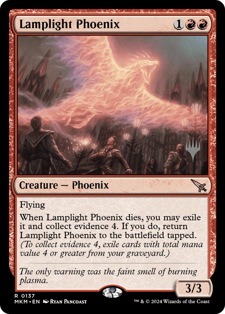 Lamplight Phoenix — Murders at Karlov Manor Promos — Magic: The Gathering