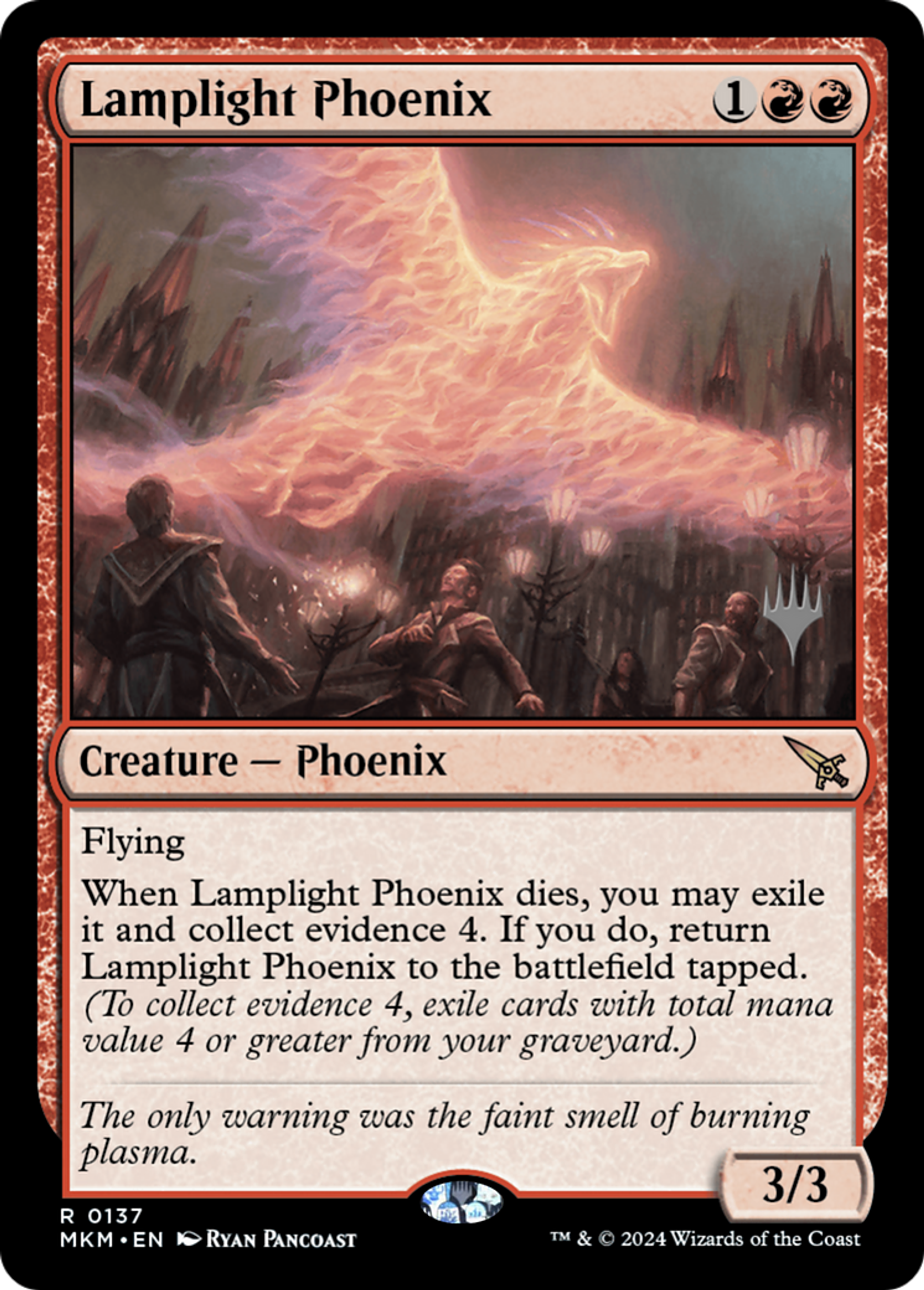Lamplight Phoenix — Murders at Karlov Manor Promos — Magic: The Gathering