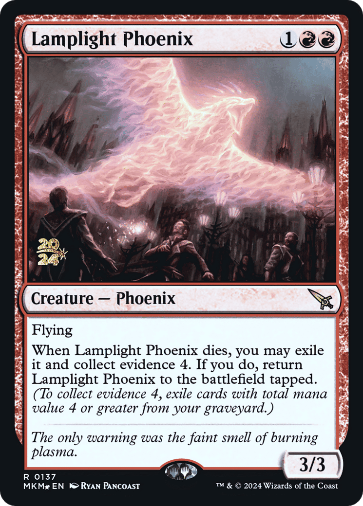Lamplight Phoenix — Murders at Karlov Manor Promos — Magic: The Gathering