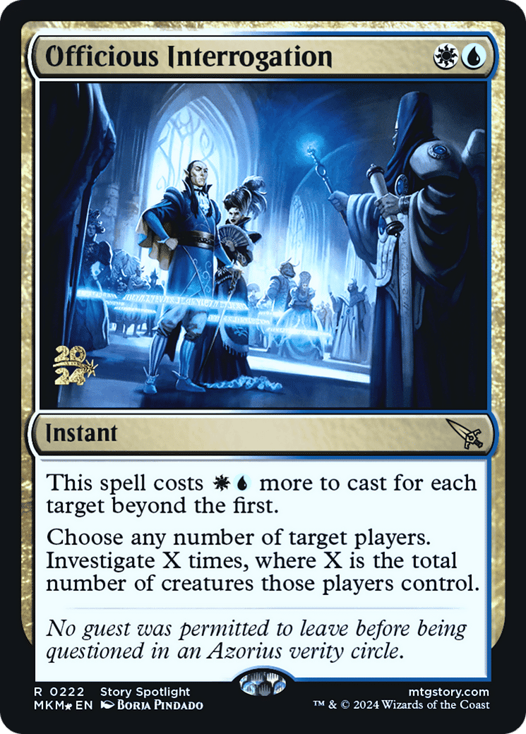 Interrogatoire officieux — Murders at Karlov Manor Promos — Magic: The Gathering