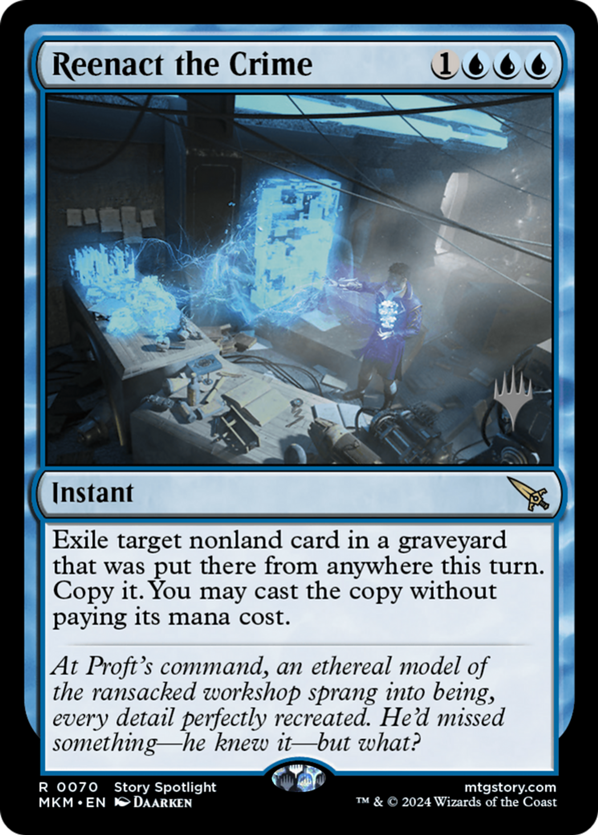 Reenact the Crime — Murders at Karlov Manor Promos — Magic: The Gathering