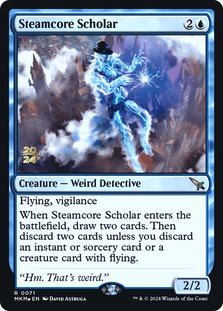 Steamcore Scholar — Murders at Karlov Manor Promos — Magic: The Gathering