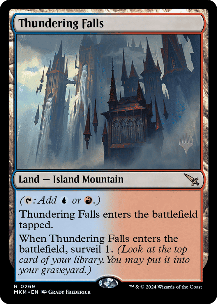 Thundering Falls — Murders at Karlov Manor Promos — Magic: The Gathering