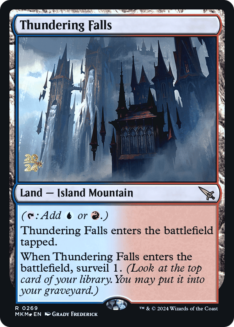 Thundering Falls — Murders at Karlov Manor Promos — Magic: The Gathering