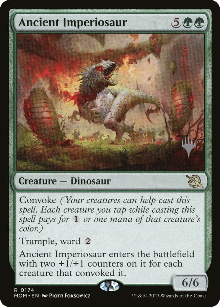 Ancient Imperiosaur — March of the Machine Promos — Magic: The Gathering