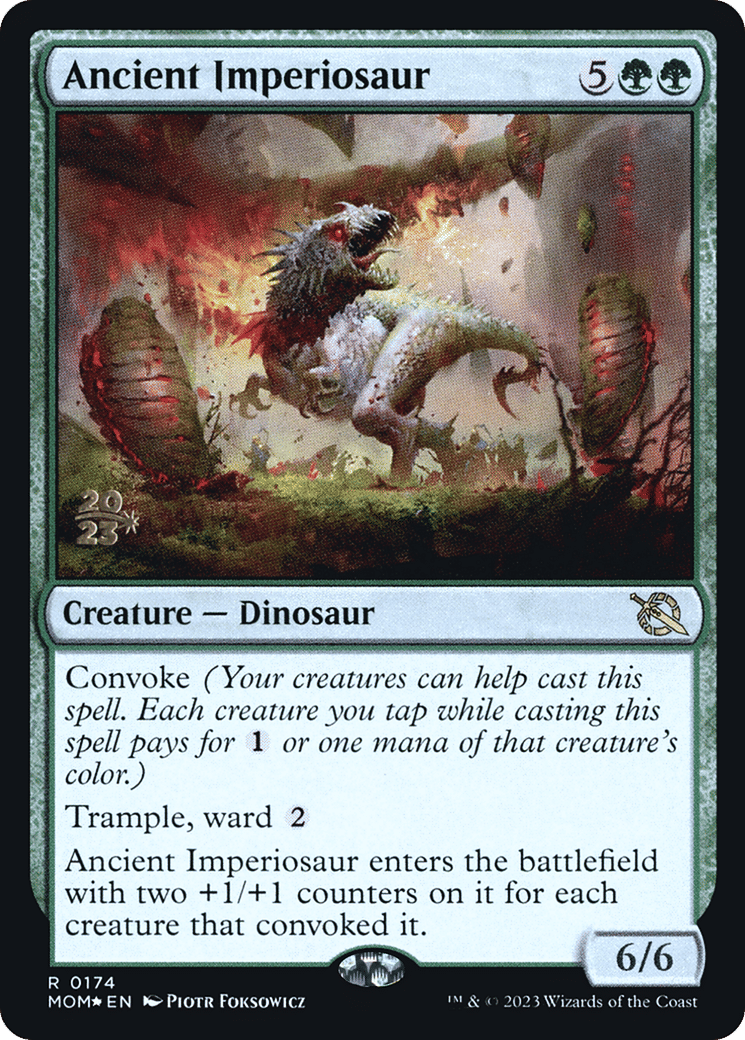 Ancient Imperiosaur from March of the Machine Promos - Magic: The Gathering