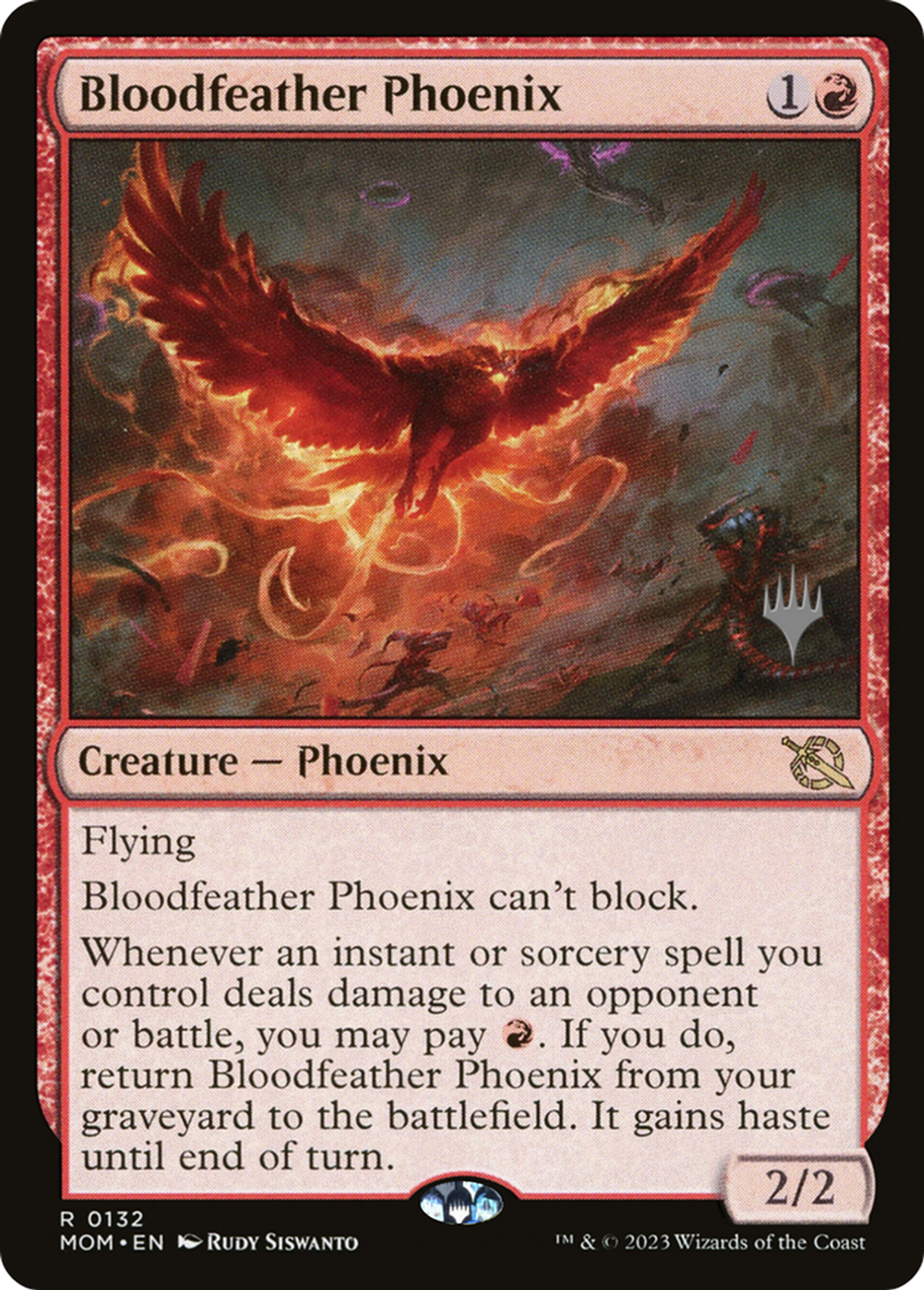 Bloodfeather Phoenix — March of the Machine Promos — Magic: The Gathering