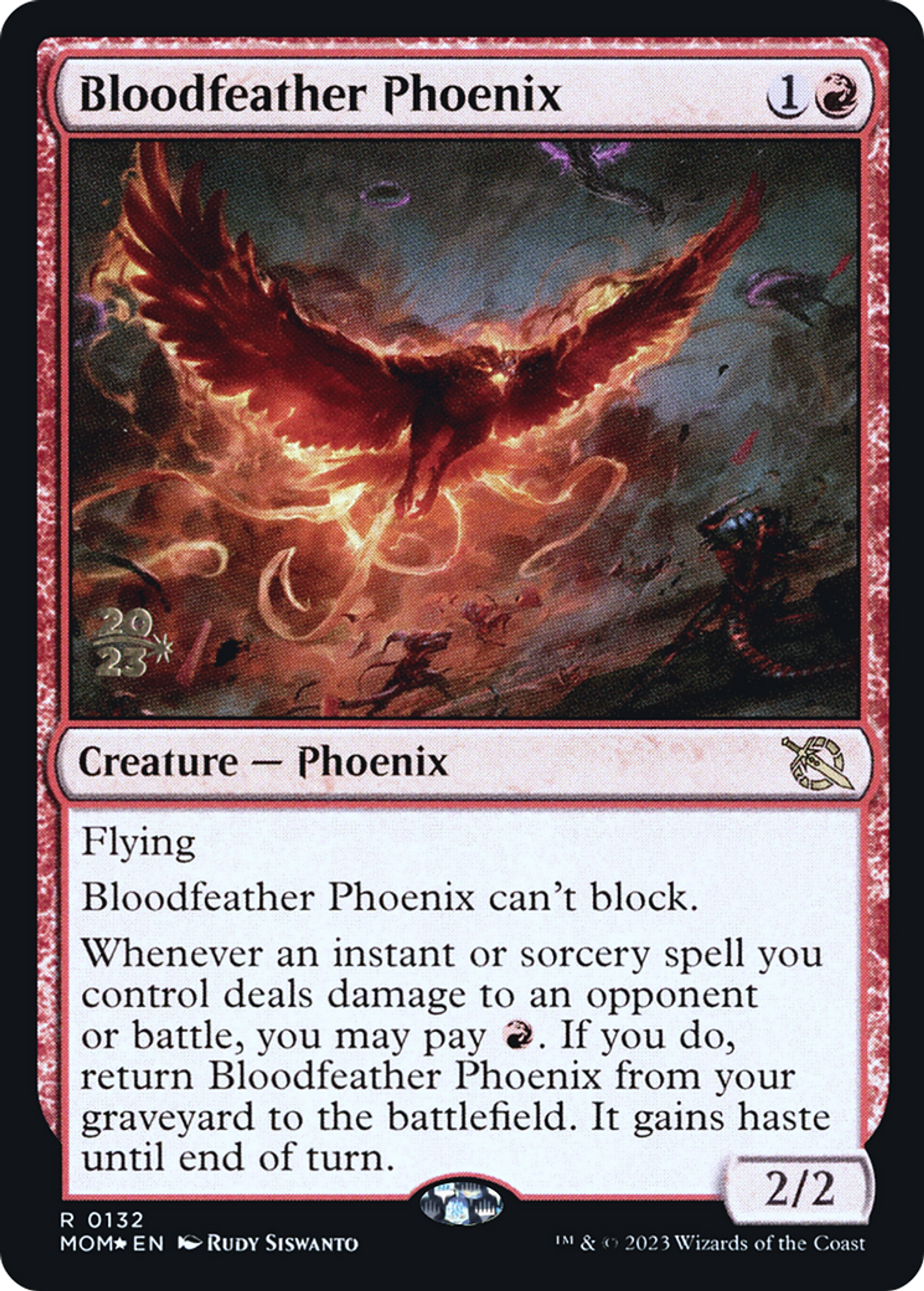 Bloodfeather Phoenix — March of the Machine Promos — Magic: The Gathering