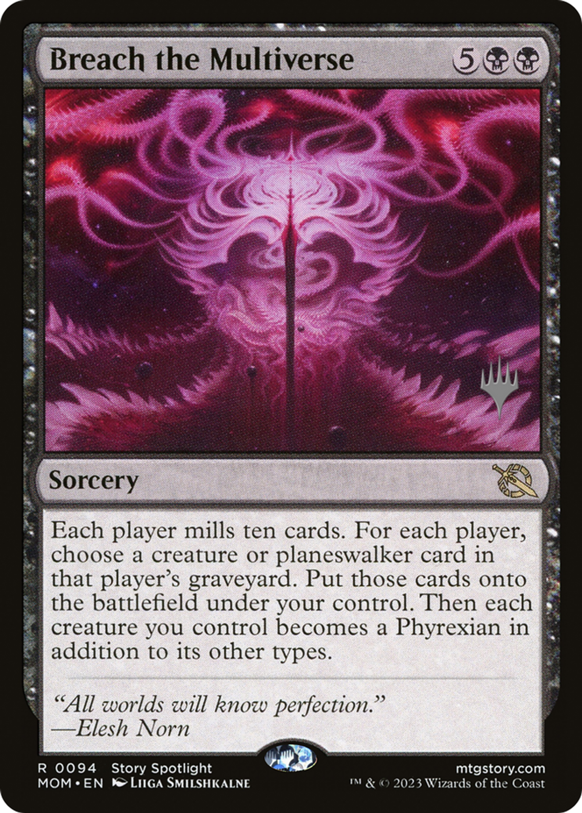 Breach the Multiverse — March of the Machine Promos — Magic: The Gathering