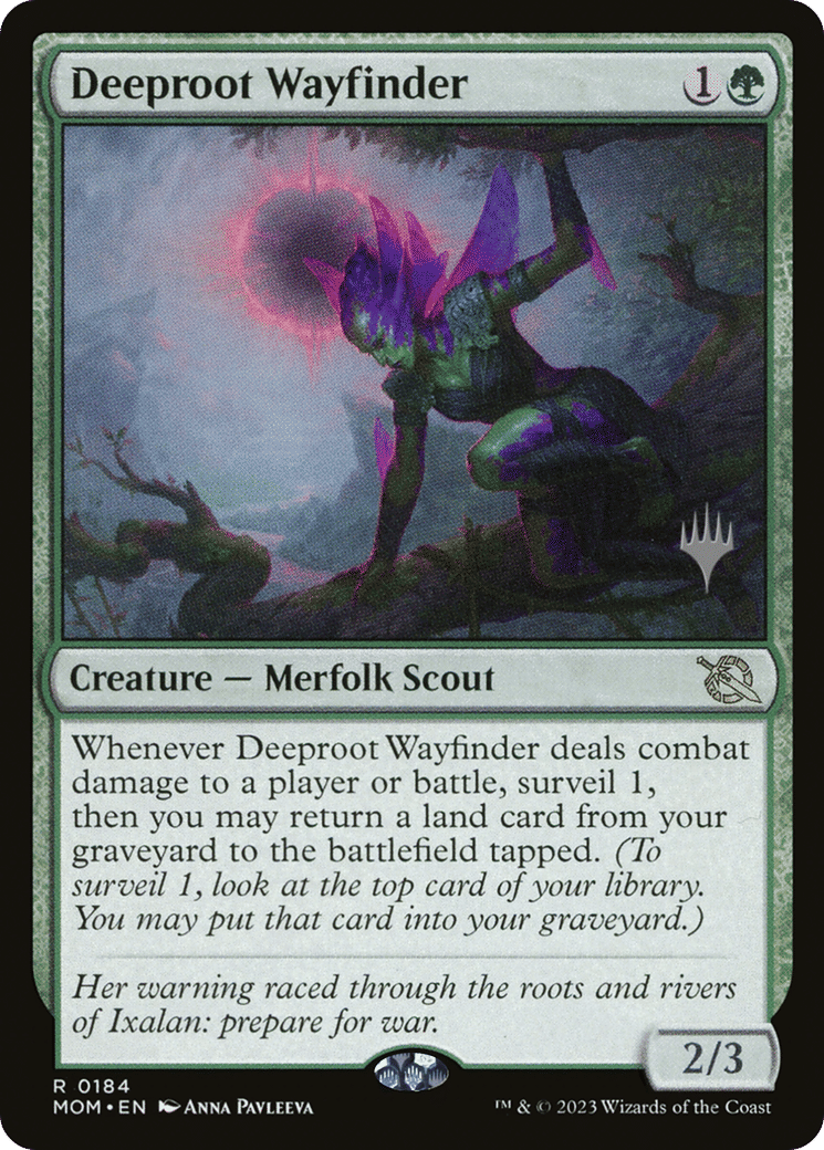 Deeproot Wayfinder — March of the Machine Promos — Magic: The Gathering