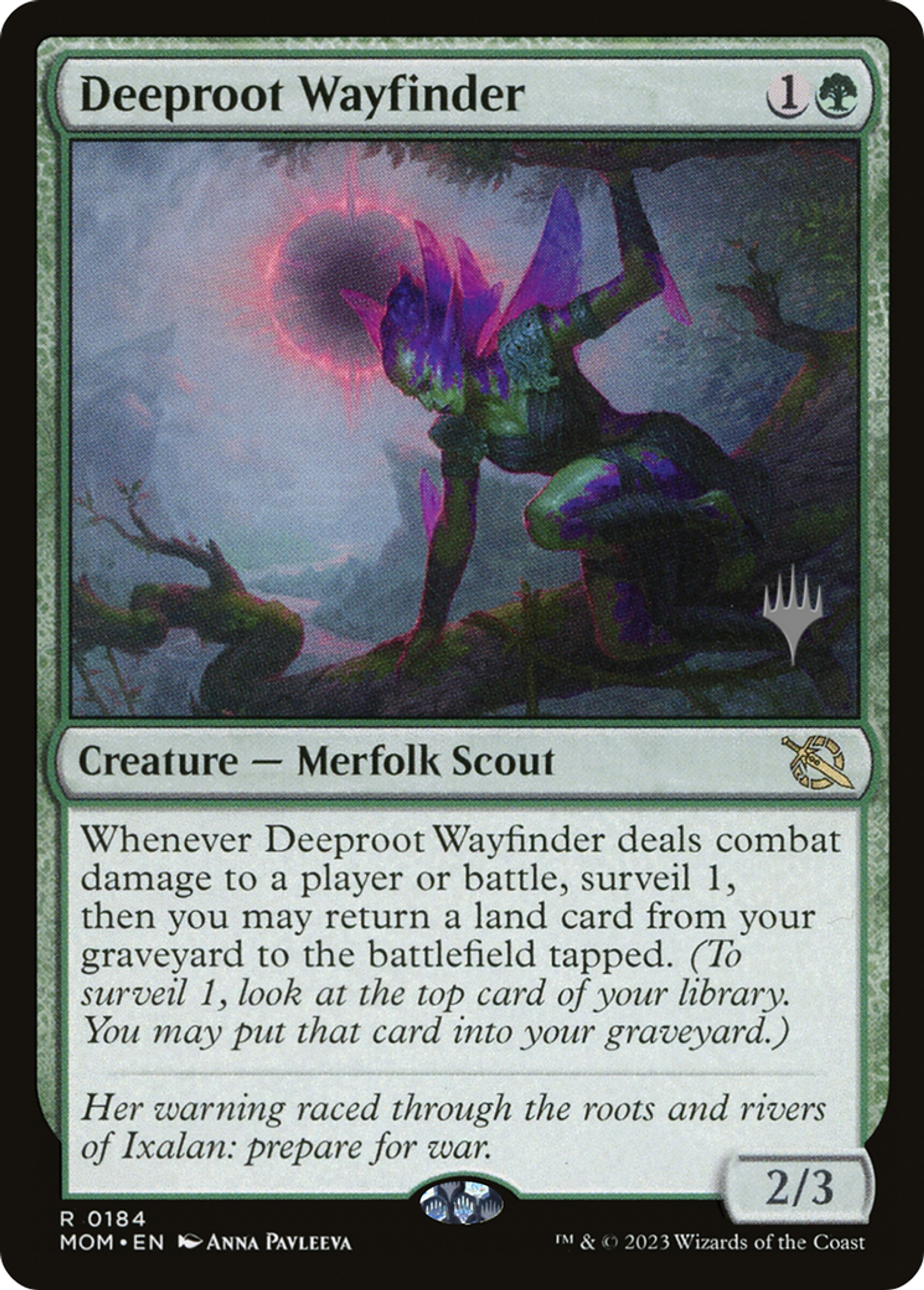 Deeproot Wayfinder — March of the Machine Promos — Magic: The Gathering