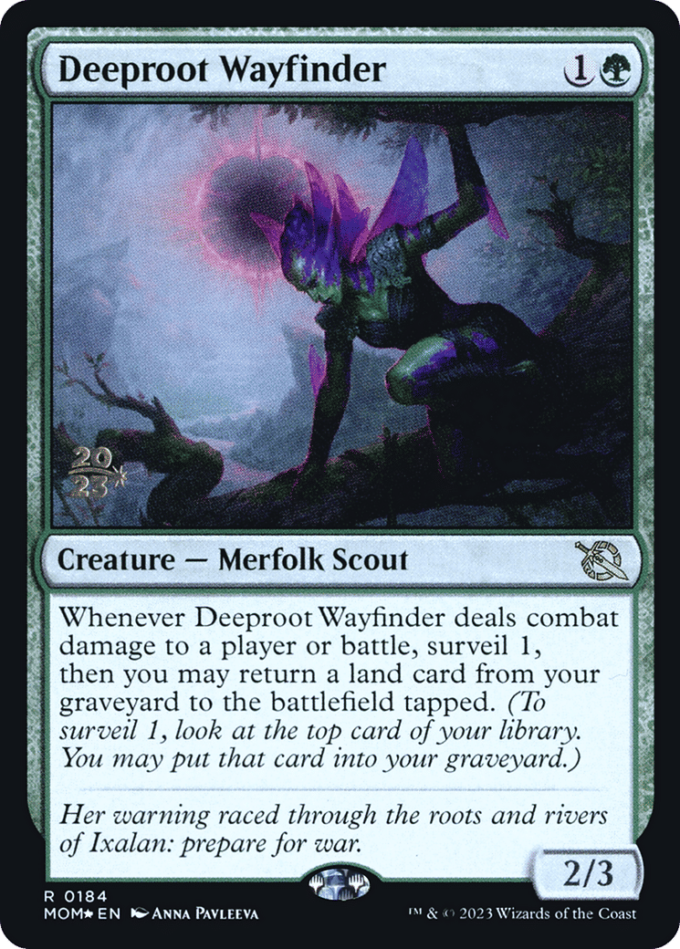 Deeproot Wayfinder — March of the Machine Promos — Magic: The Gathering