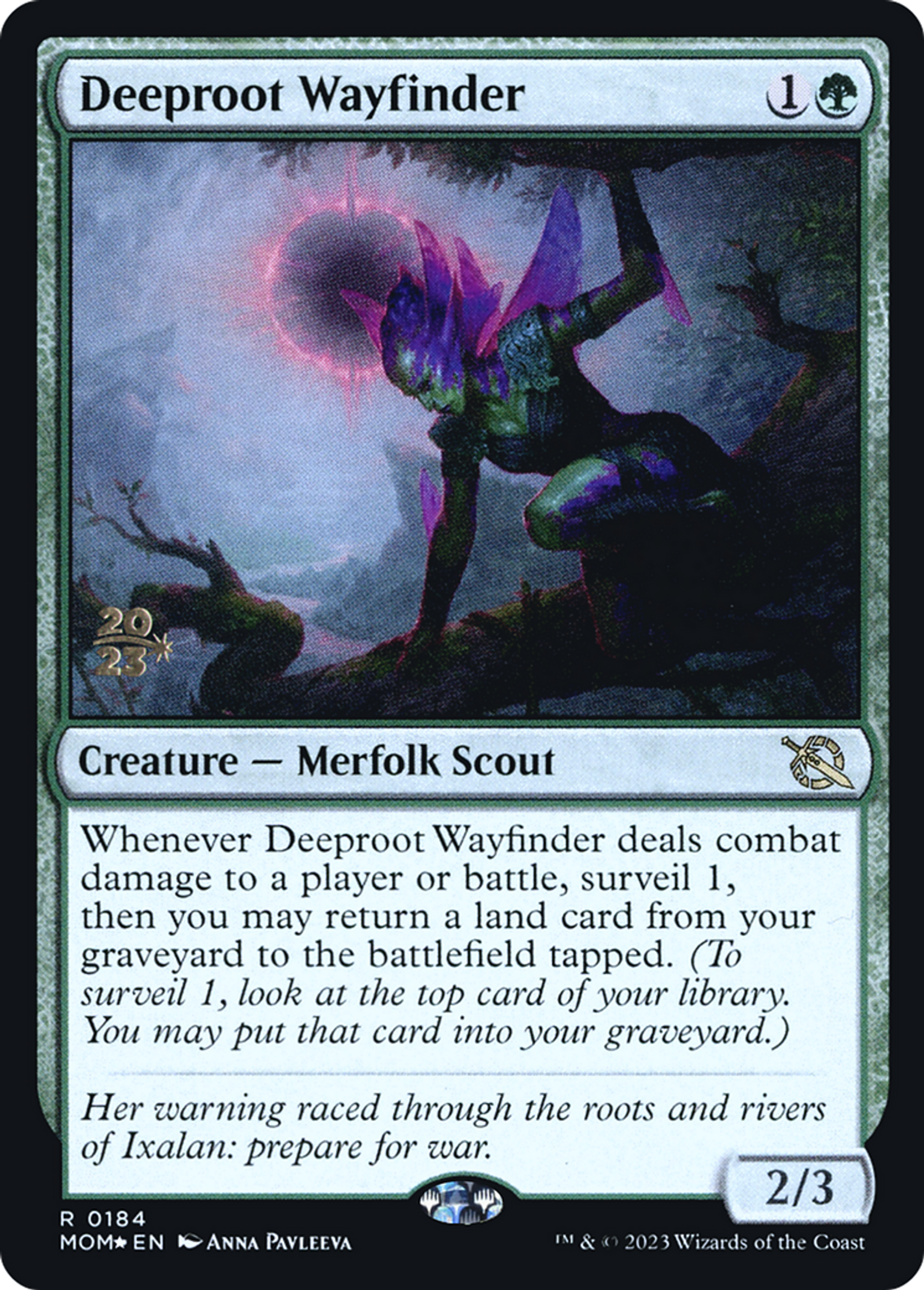 Deeproot Wayfinder — March of the Machine Promos — Magic: The Gathering