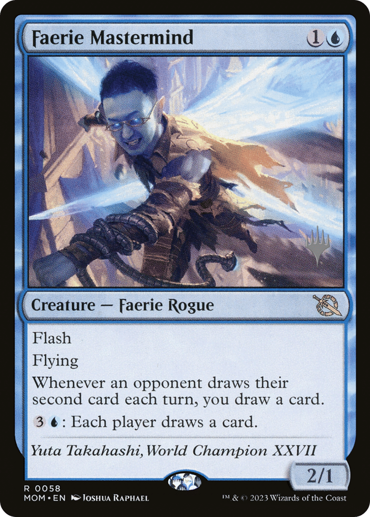 Faerie Mastermind — March of the Machine Promos — Magic: The Gathering