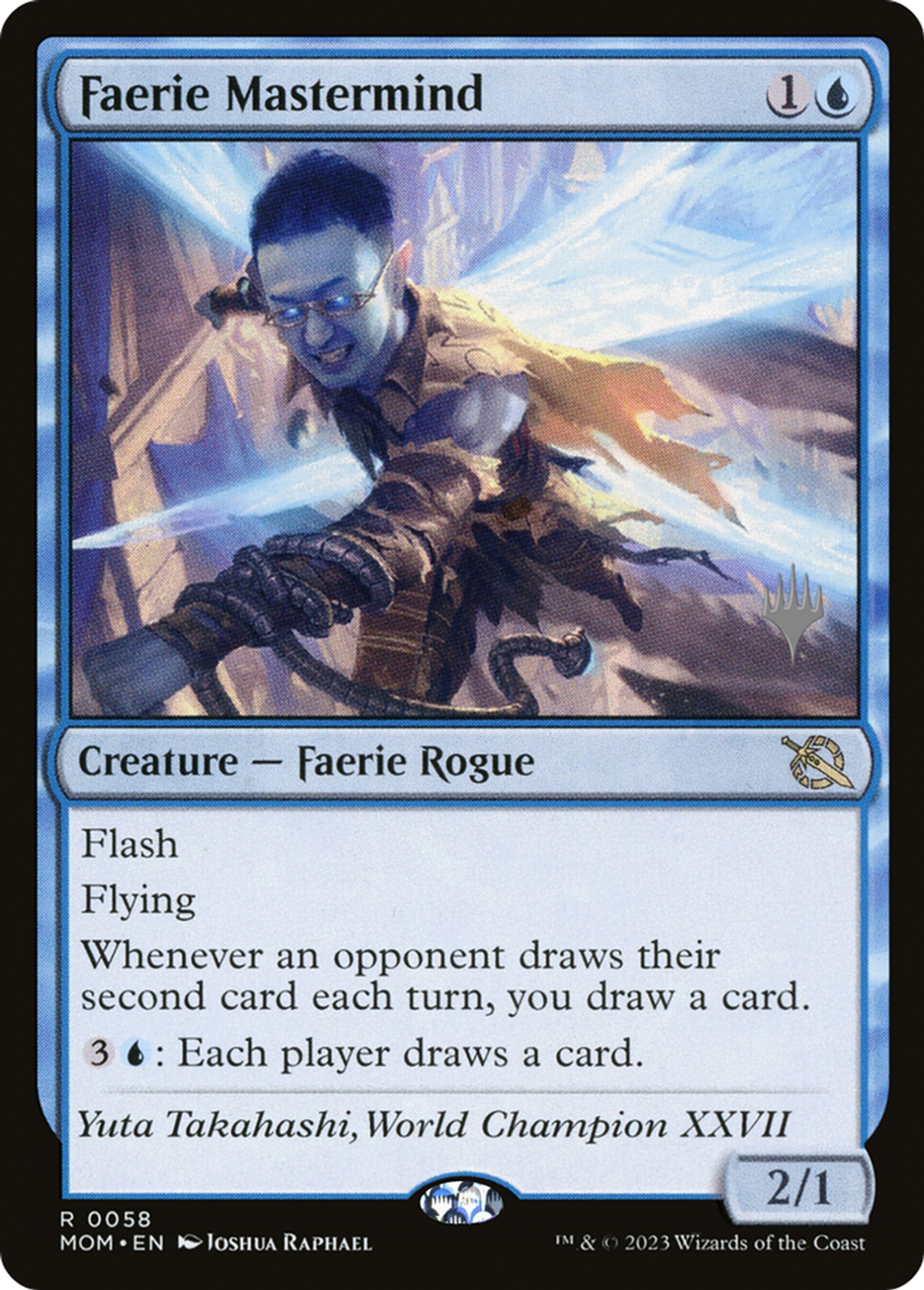 Faerie Mastermind — March of the Machine Promos — Magic: The Gathering