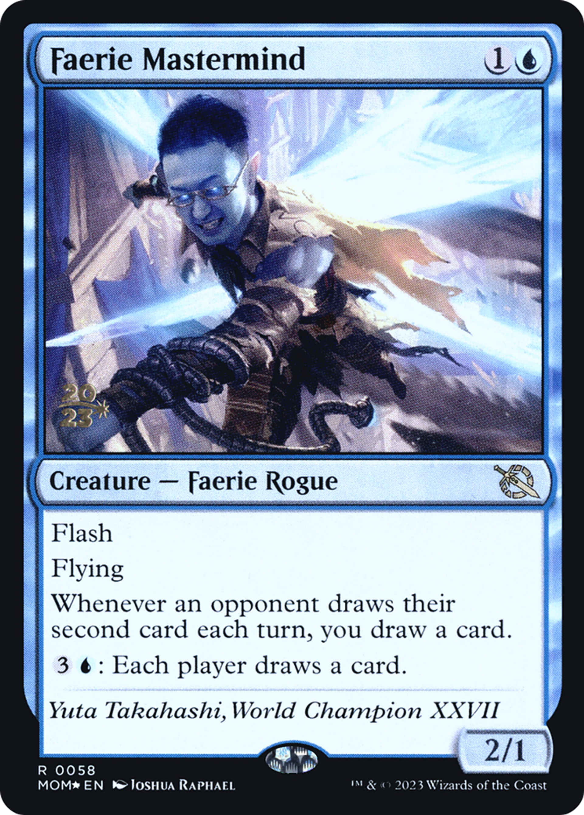 Faerie Mastermind — March of the Machine Promos — Magic: The Gathering