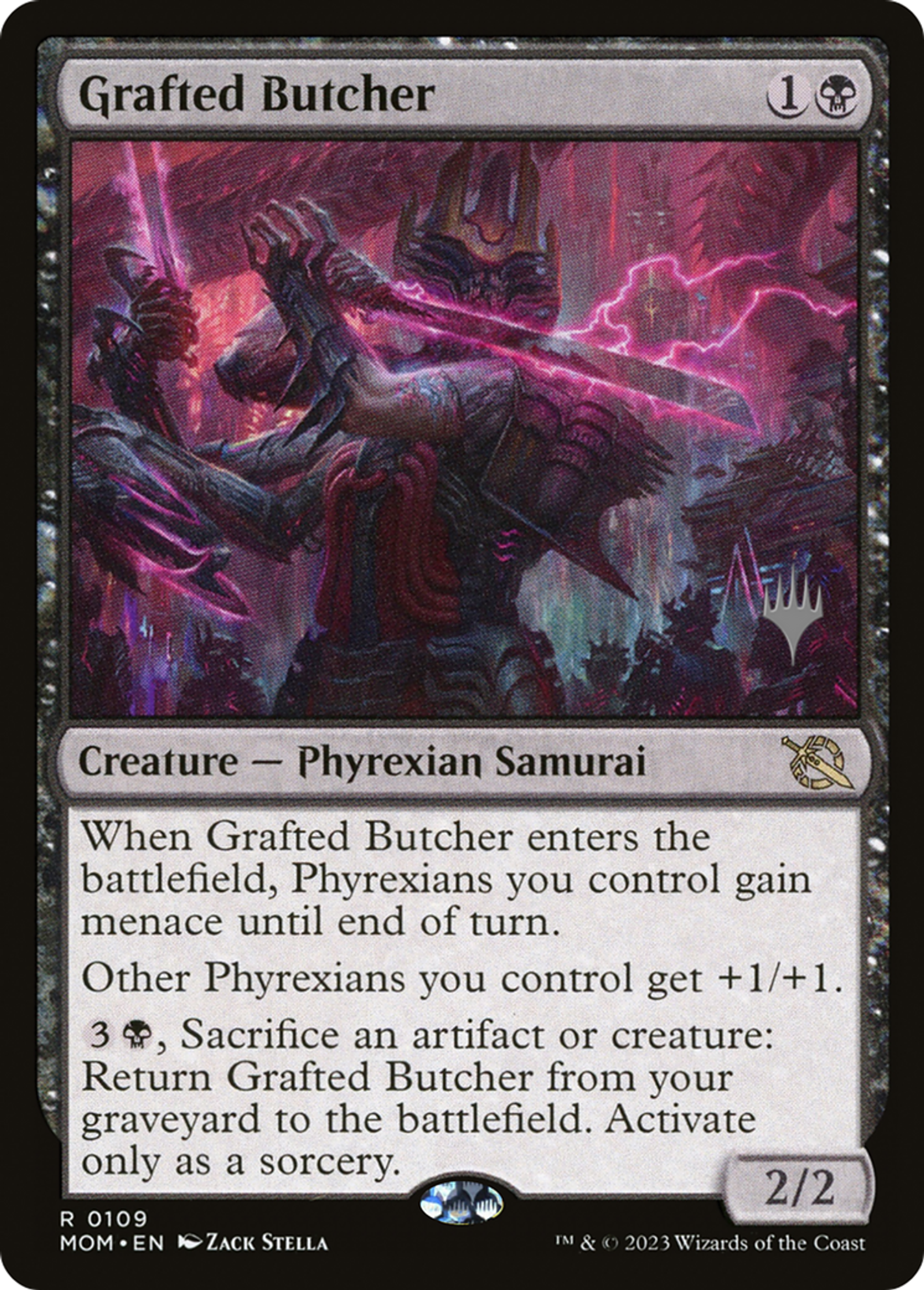 Grafted Butcher — March of the Machine Promos — Magic: The Gathering