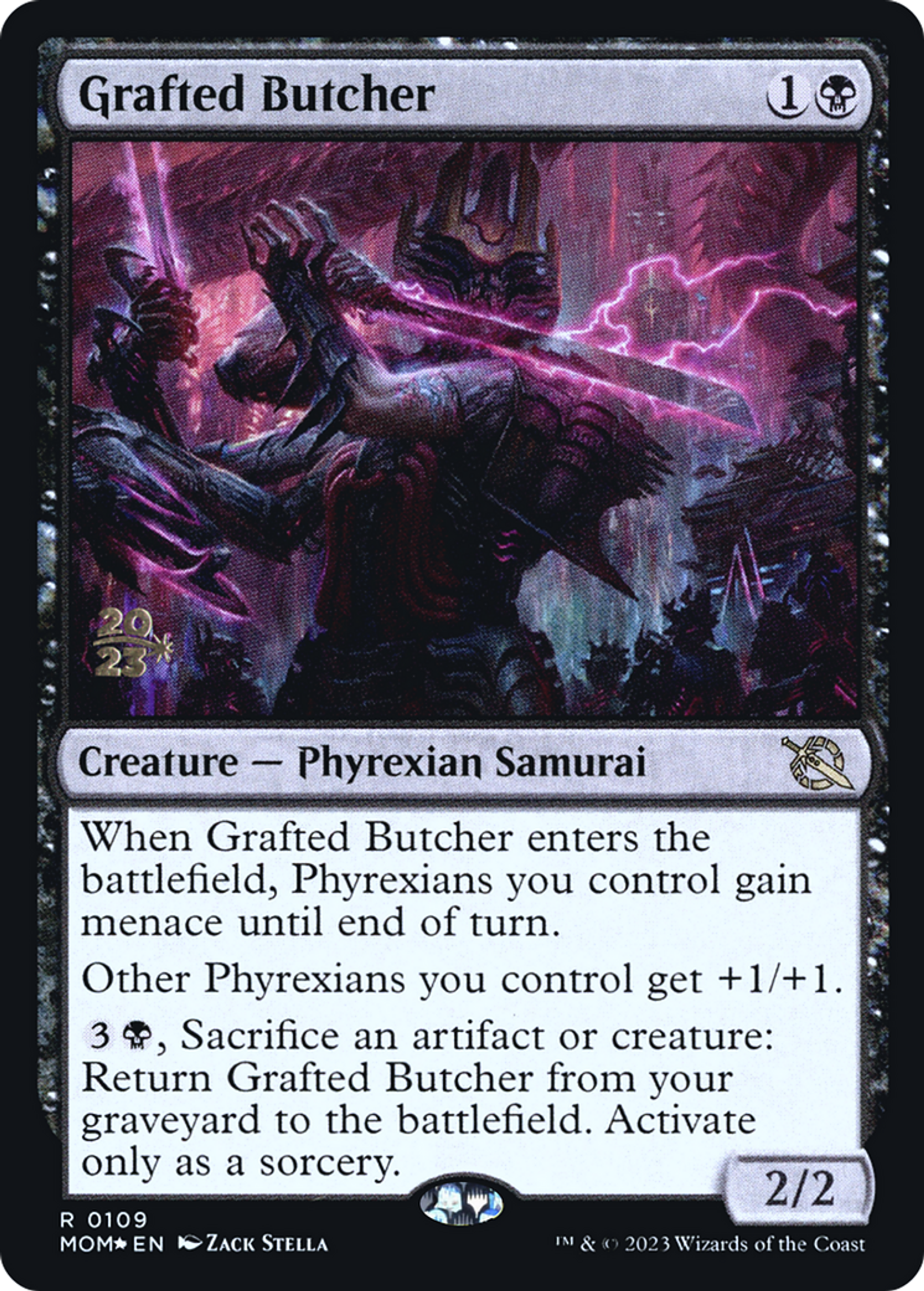 Grafted Butcher — March of the Machine Promos — Magic: The Gathering