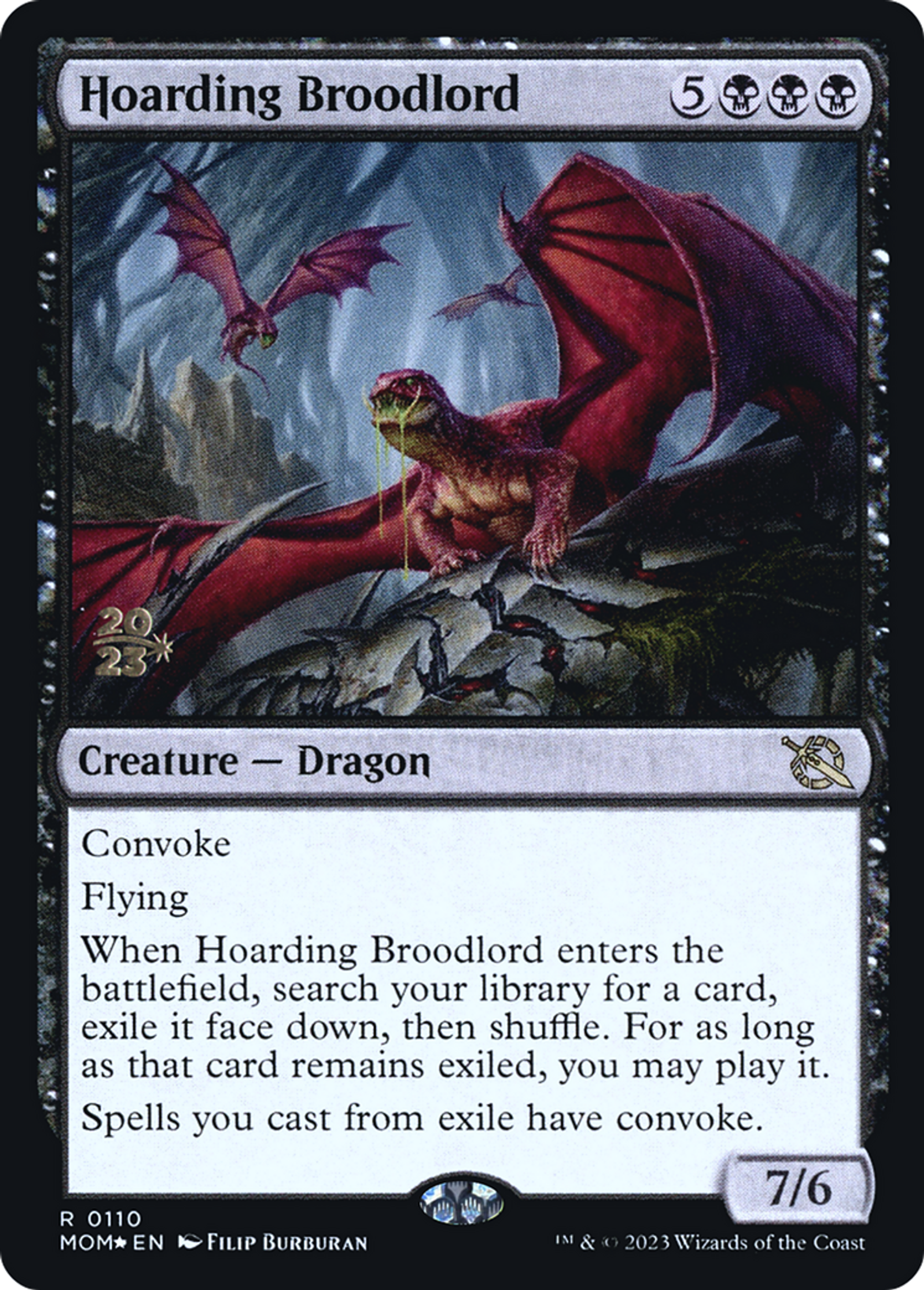 Hoarding Broodlord — March of the Machine Promos — Magic: The Gathering