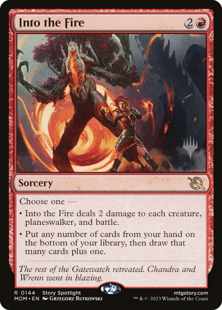 Into the Fire — March of the Machine Promos — Magic: The Gathering