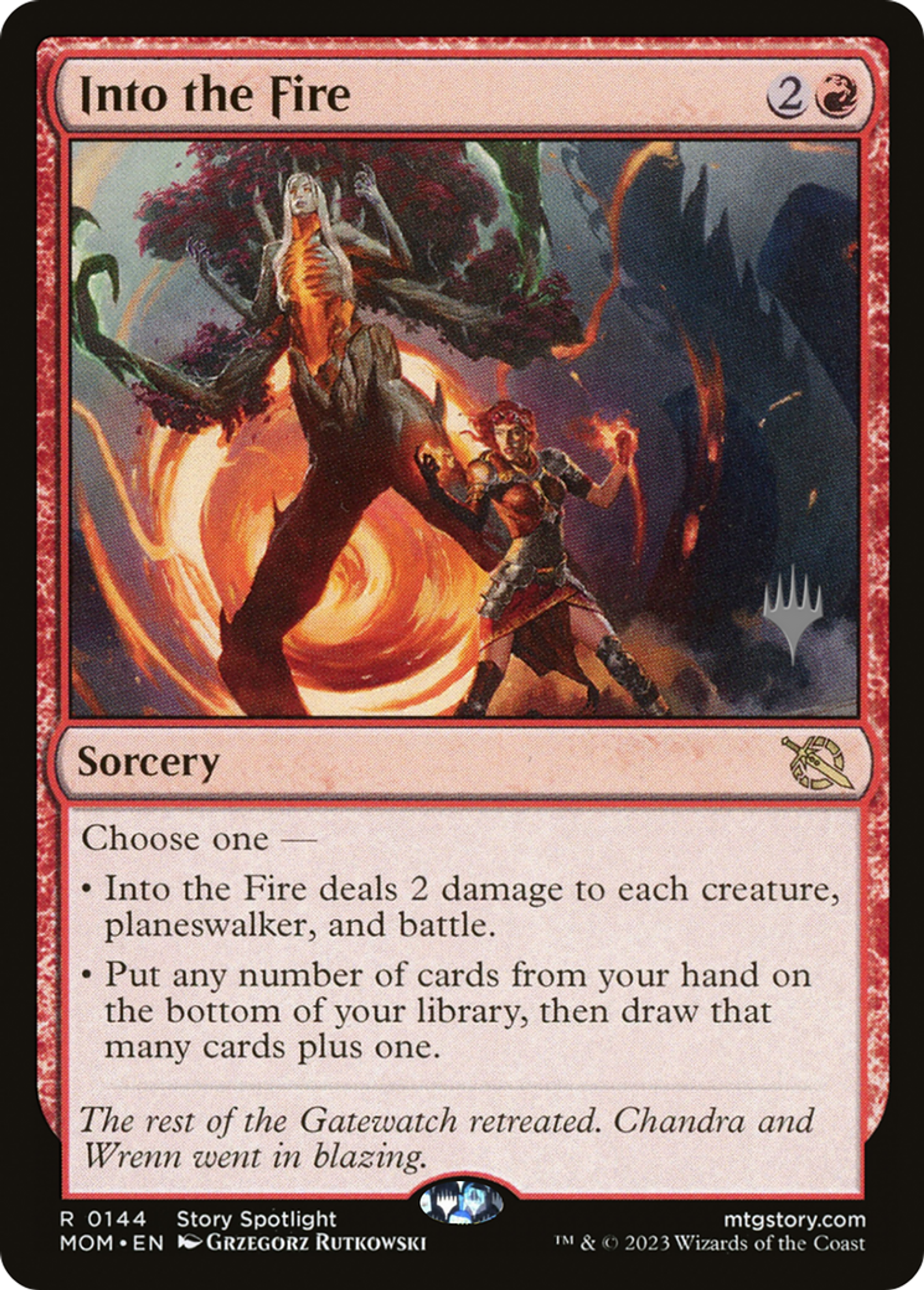 Into the Fire — March of the Machine Promos — Magic: The Gathering